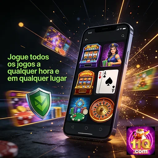 Ilustração de Descubra o app móvel do 11q: cassino na palma da sua mão