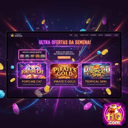 Ilustração de Explore os jogos online da 11q com slot games emocionantes