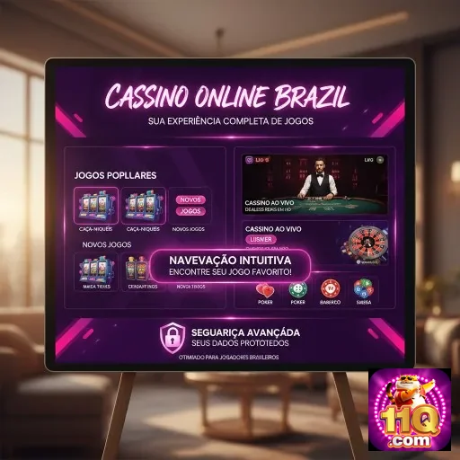 Ilustração de Acesse o link de entrada rápido da 11q para jogos online